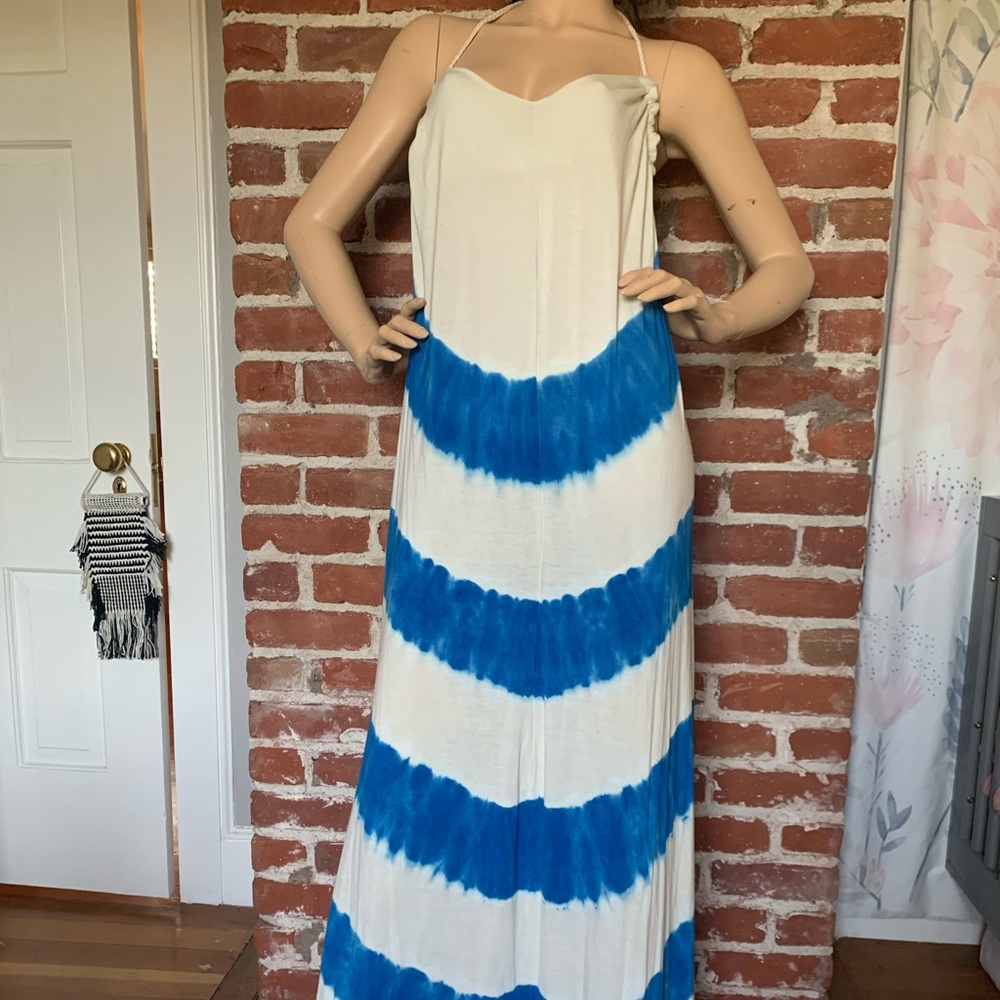 Gypsy 05 tie dye halter maxi dress M